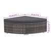 vidaXL Set da Giardino 6 pz con Cuscini in Polyrattan Grigio