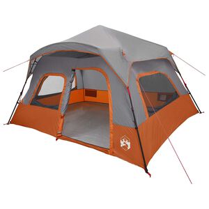 vidaXL Tenda Istantanea Grigio e arancione 340 x 280 x 190 cm