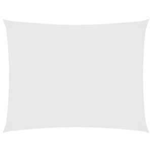 vidaXL Parasole a Vela Oxford Rettangolare 3x4 m Bianco