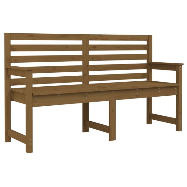 vidaXL Panca da Giardino Ambra 159,5x48x91,5 cm Legno Massello di Pino