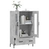 vidaXL Credenza Grigio Cemento 69,5x31x115 cm in Legno Multistrato