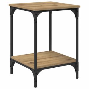 vidaXL Tavolino da salotto Rovere artigianale 40 x 40 x 55 cm