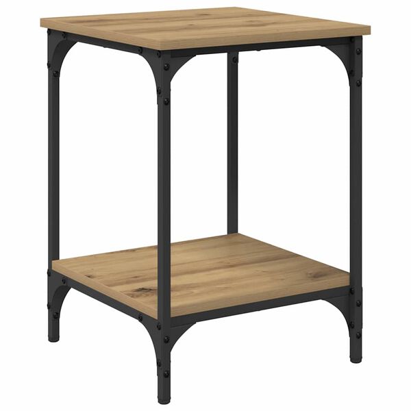 vidaXL Tavolino da salotto Rovere artigianale 40 x 40 x 55 cm