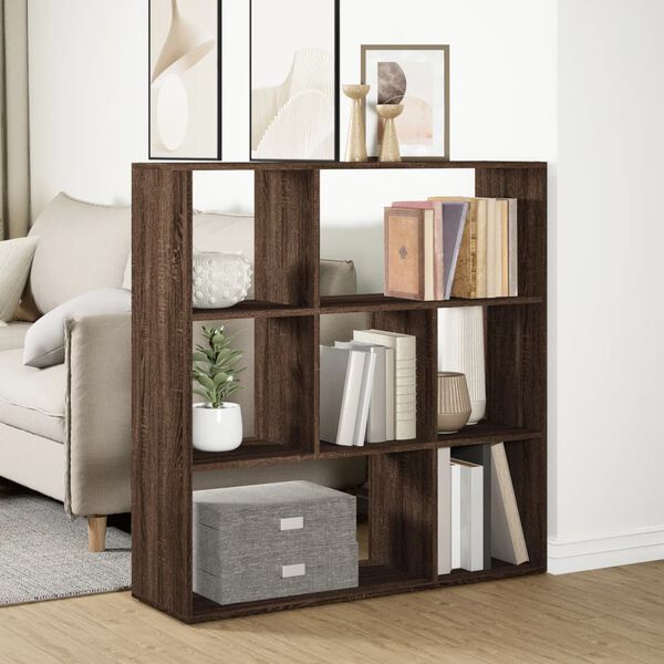 vidaXL Libreria Divisorio Rovere Marrone 102x29x103,5 cm in Truciolato