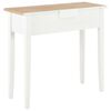 vidaXL Consolle da Trucco Bianca 79x30x74 cm in Legno