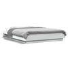 vidaXL Giroletto con Luci LED Bianco 135x190 cm in Legno Multistrato