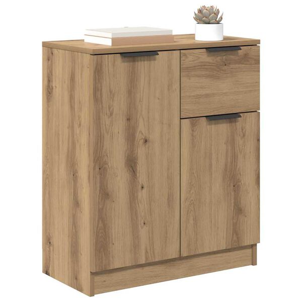 vidaXL Credenza Rovere artigianale 60 x 30 x 70 cm Legno multistrato