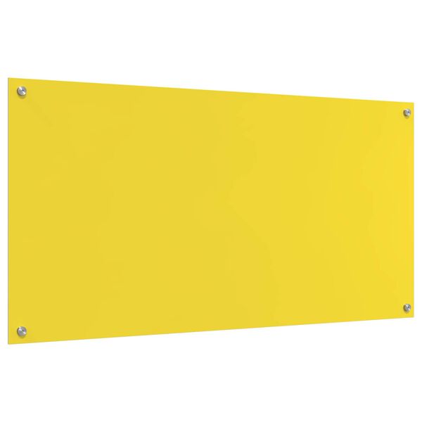 vidaXL Rivestimento da Cucina Giallo 120 x 60 x 0,6 cm vetro temperato