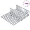 vidaXL Supporto Anti Ribaltamento 1268 Argento 74,5 x 15 x 32 mm Ferro