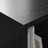 vidaXL Scaffale per riviste 2 pcs Rovere Nero 35 x 30 x 45 cm