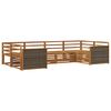 vidaXL Set di divani da esterno 6 pcs Naturale