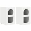 vidaXL Comodino ELST 2 pz Bianco 29,5 x 33,5 x 50 cm