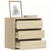 vidaXL Cassettiera Angolare Rovere Sonoma 60x41x58cm Legno Multistrato