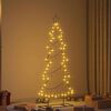 vidaXL Albero di Natale in metallo con supporto Nero 150 cm Acciaio