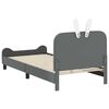 vidaXL Struttura letto bambini con testata Grigio chiaro 90 x 190 cm