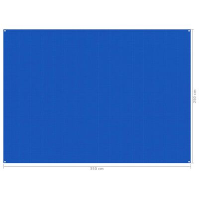 vidaXL Tappeto da Tenda 250x350 cm Blu