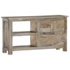 vidaXL Mobile Porta TV 100x30x55 cm in Legno Massello di Mango