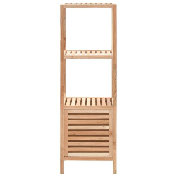 vidaXL Armadietto da Bagno in Legno Massello di Noce 39,5x35,5x123 cm