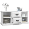 vidaXL Mobile Porta TV Bianco Lucido 99,5x35,5x48 cm Legno Multistrato