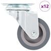 vidaXL Ruote Girevoli 12 pz 50 mm