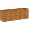 vidaXL Letto rialzato da giardino 196x50x69 cm in acciaio Corten