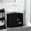 vidaXL Mobile Lavabo Nero 63x29x55 cm in Truciolato