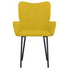 vidaXL Sedie da Pranzo 2 pz Gialle in Velluto