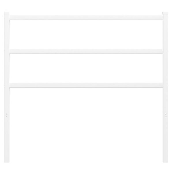 vidaXL Testiera di Ricambio in Metallo Bianco 100 cm