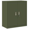 vidaXL Armadio Verde oliva 80 x 40 x 90 cm Acciaio