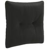 vidaXL Cuscino per schienale PUTTEN 100% Poliestere Nero