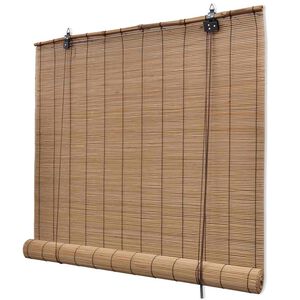 vidaXL Tenda Avvolgibile in Bamb&ugrave; 150x160 cm Marrone