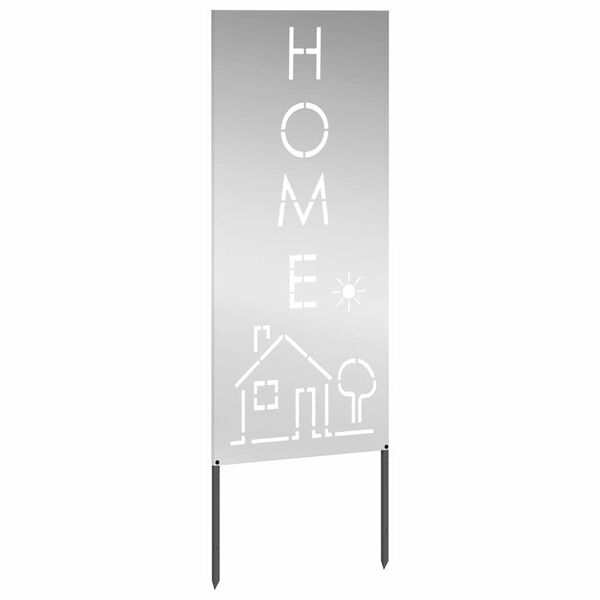 vidaXL Schermo per privacy in giardino Traforo Argento 50 x 140 cm