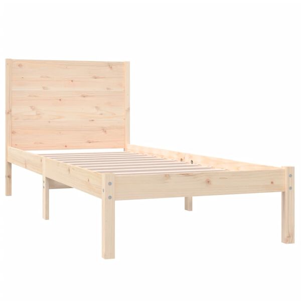 vidaXL Giroletto senza Materasso 90x200 cm in Legno Massello di Pino