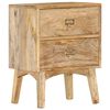 vidaXL Comodino 40x35x55 cm in Legno Massello di Mango