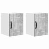 vidaXL Armadietto a muro LUCCA 2 pcs Grigio Cemento 30 x 31 x 40 cm