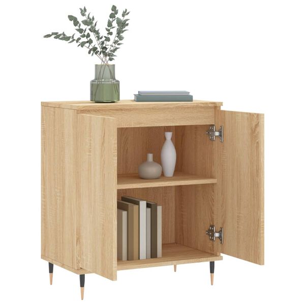 vidaXL Credenza Rovere Sonoma 60x35x70 cm in Legno Multistrato