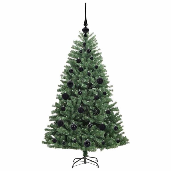vidaXL Albero di Natale Artificiale con Rami Pieghevoli Verde 120 cm