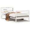 vidaXL Giroletto con Testiera senza Materasso Bianco 90x190 cm