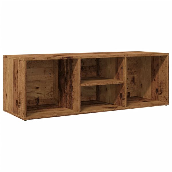 vidaXL Panchina con Scarpiera Legno Antico 105x35x35 cm in Truciolato