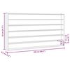 vidaXL Teca da Collezione in Legno con 6 Ripiani 100x8,5x55 cm