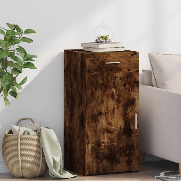 vidaXL Credenza Rovere Fumo 45x42,5x93 cm in Legno Multistrato