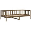 vidaXL Dormeuse Marrone Ambra in Legno Massello di Pino 90x200 cm
