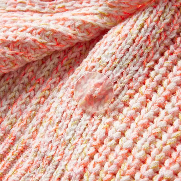 Cardigan da Bambina Lavorato a Maglia Rosa Misto 140