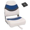vidaXL Set Sedile da Barca Pieghevole 2pz con Schienale Alto