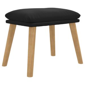 vidaXL Poggiapiedi Nero 45x29,5x35 cm in Velluto
