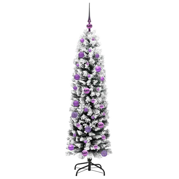 vidaXL Albero di Natale artificiale con 150 LED Verde 150 cm