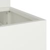 vidaXL Vaso da giardino Bianco 90 x 90 x 35 cm
