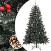 vidaXL Albero di Natale Artificiale con Base Verde 150 cm PVC