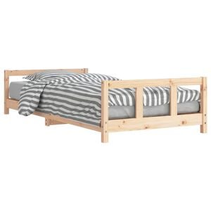 vidaXL Giroletto per Bambini 90x200 cm in Legno Massello di Pino