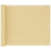 vidaXL Schermo Frangivista per Balcone Beige 75x500 cm in HDPE